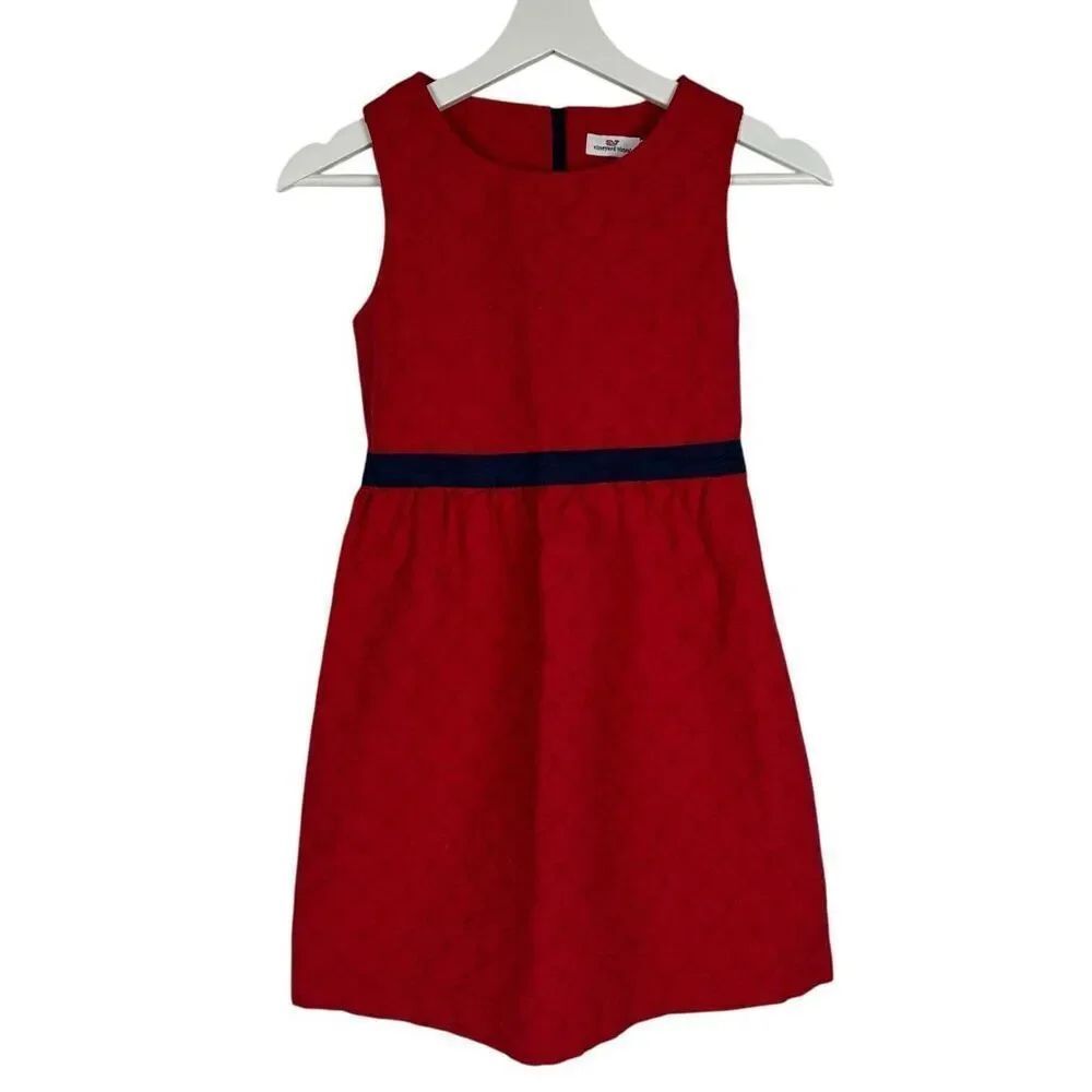 Vineyard Vines Sleeveless Girls size 10 Dress Red & Navy